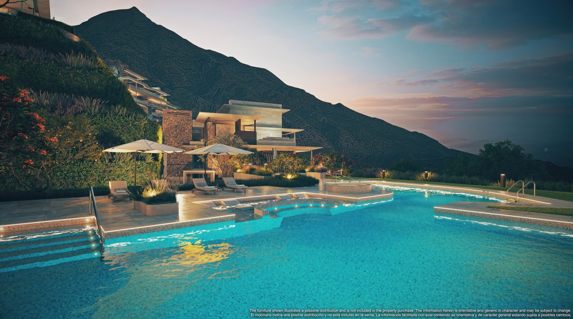 Mimosas_211.Phase-II.Swimming-Pool-Night.render
