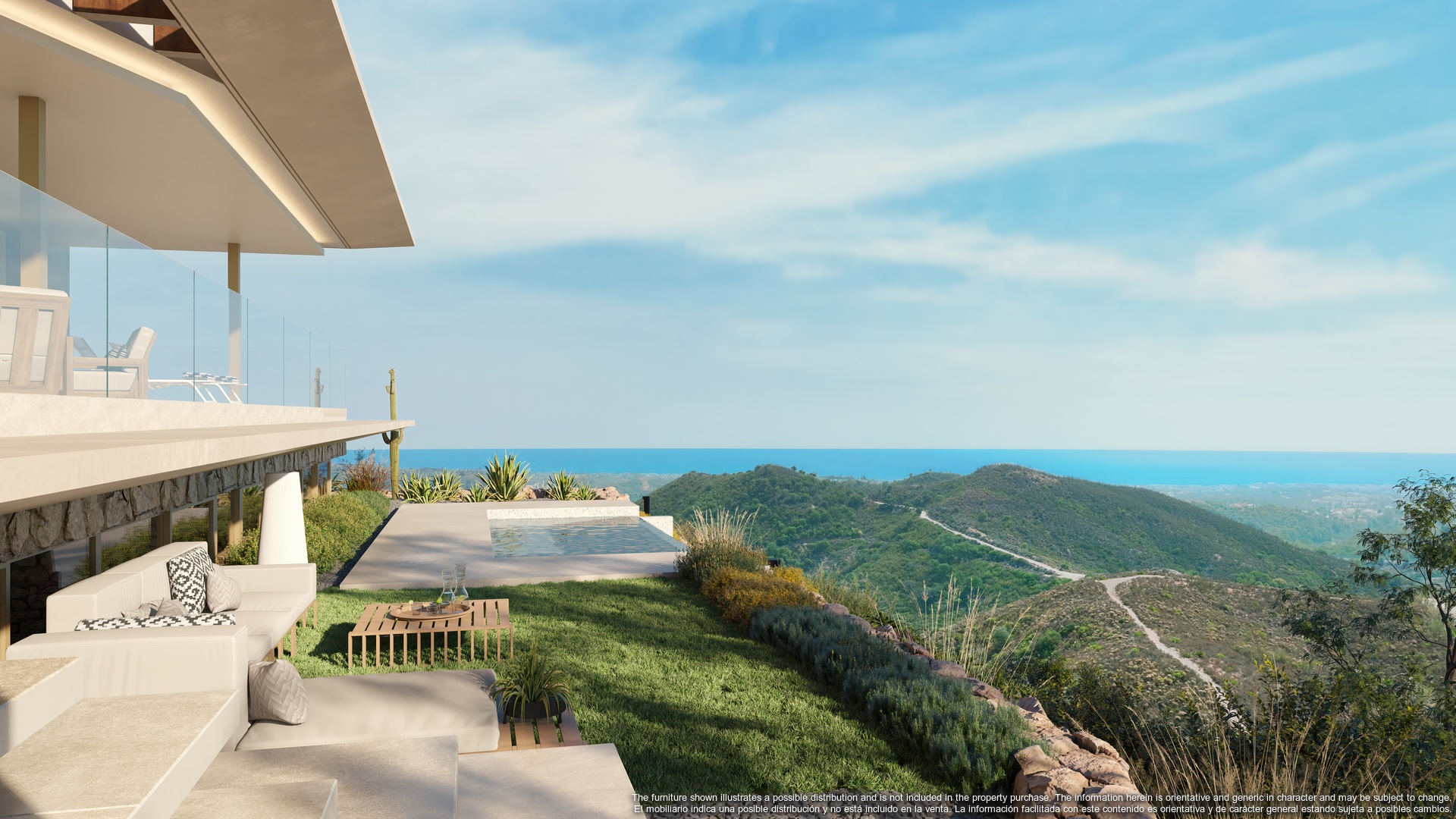 Mimosas_350.Apartment-Villa-Garden.-Detail-of-TerracePoolLeisure-areaGardenViews.render