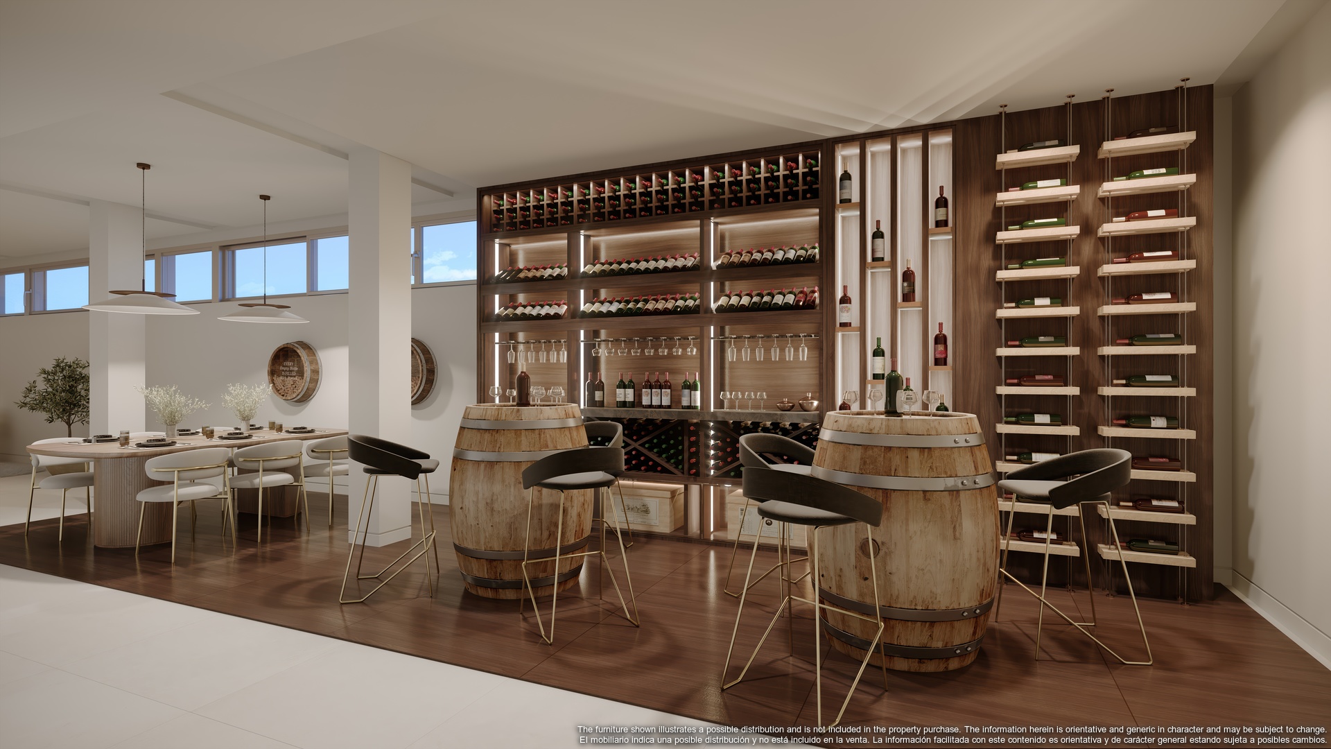Mimosas_354.Apartment-Villa-Garden.-Leisure-Area-LibraryCava-Camera-2.render