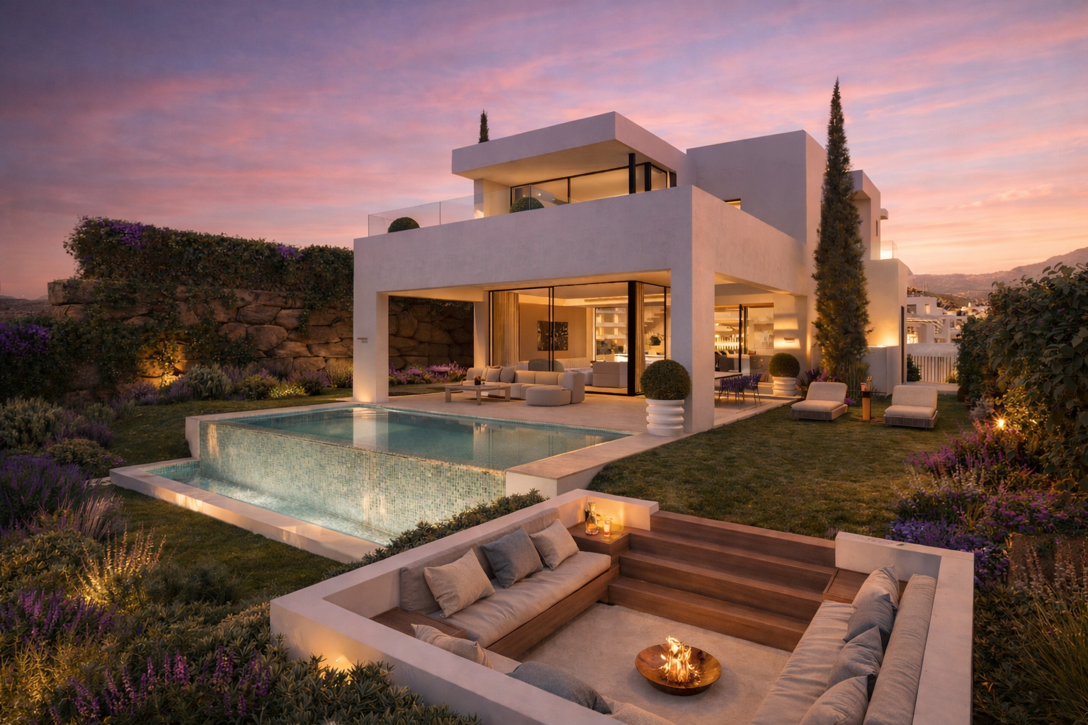 New-Front-View-Sunset-Aurea-Villas